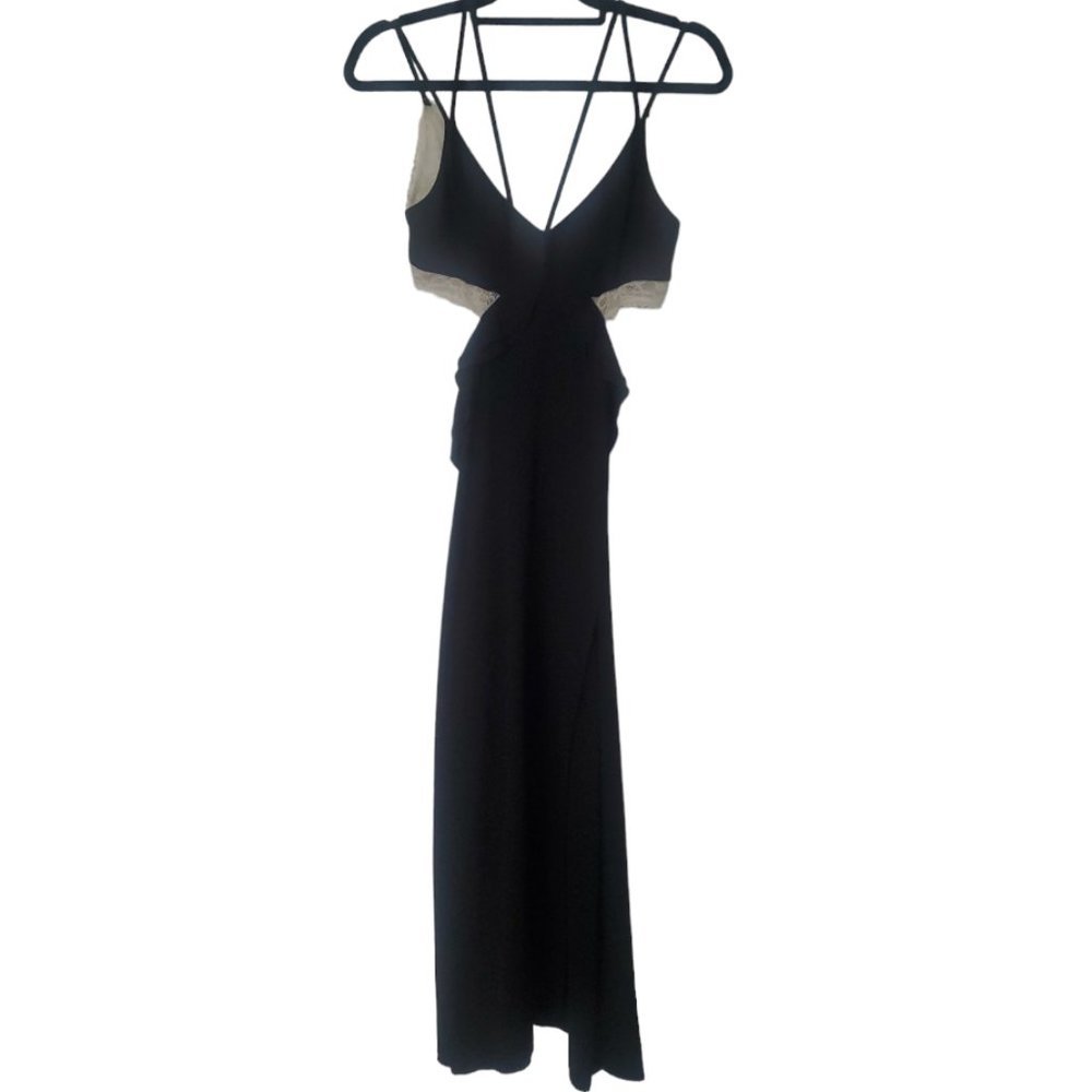 ZARA Lace Slip Cutout Dress Sz Small - Picture 6 of 9
